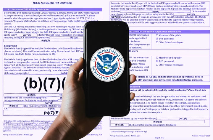 No puedes negarte a que la app de reconocimiento facial de ICE te escanee, según un documento del DHS